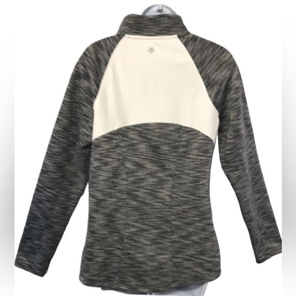 Tek Gear Gray and White Full Zipper Athletic Track Jacket Large NWOT - Picture 2 of 9